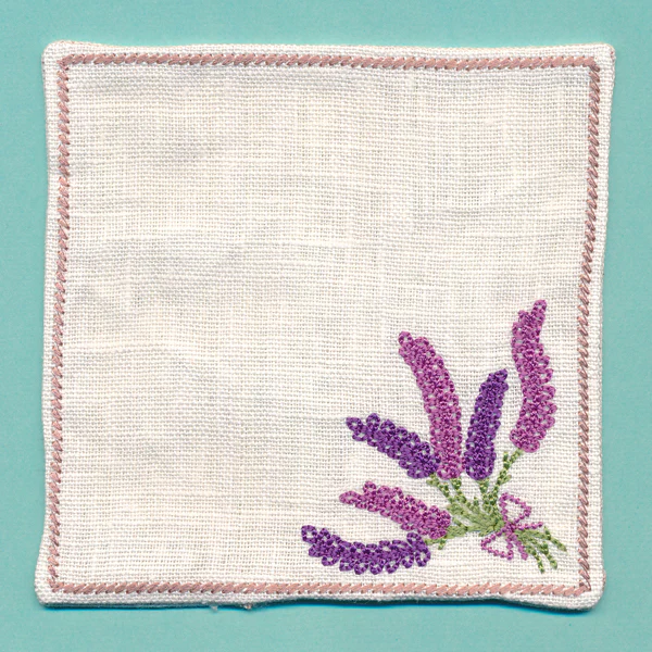 Floral Coaster - Lavender (In-the-Hoop) - Image 3