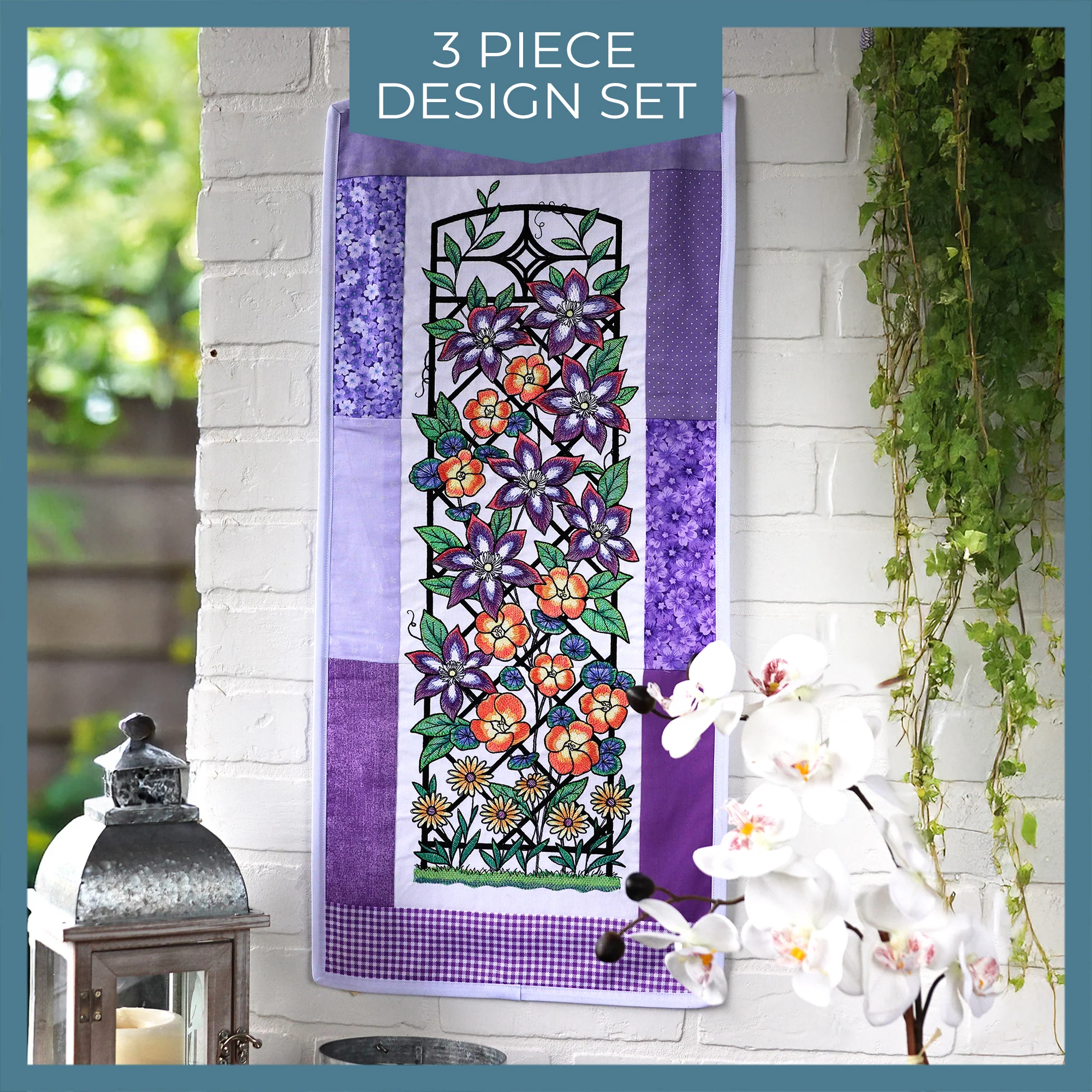 Floral Color Theory Trellis Scene