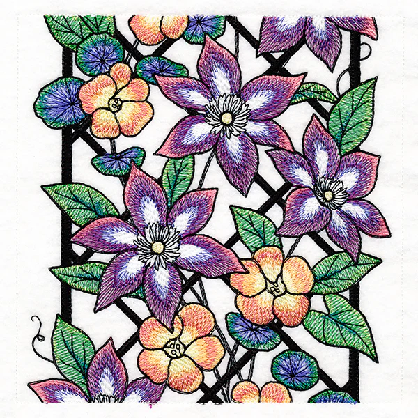 Floral Color Theory Trellis Scene - Image 11