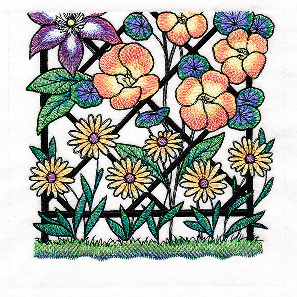 Floral Color Theory Trellis Scene - Image 12