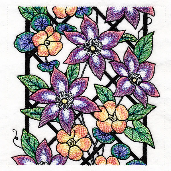 Floral Color Theory Trellis Scene - Image 19