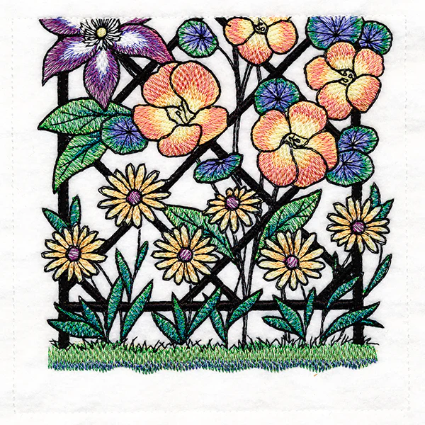 Floral Color Theory Trellis Scene - Image 20
