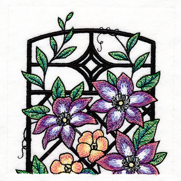Floral Color Theory Trellis Scene - Image 26
