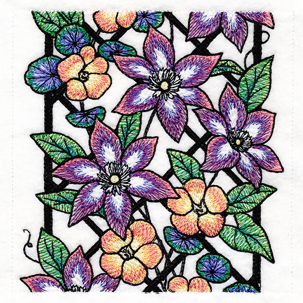 Floral Color Theory Trellis Scene - Image 27
