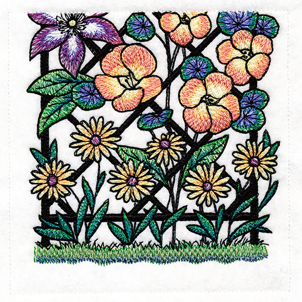 Floral Color Theory Trellis Scene - Image 28