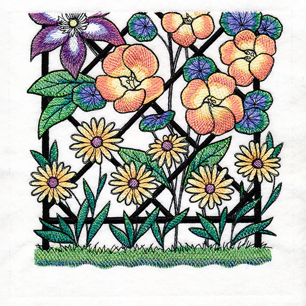 Floral Color Theory Trellis Scene - Image 4