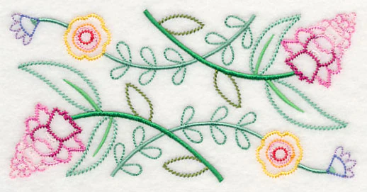 Floral Fantasy Border (Vintage) - Image 2