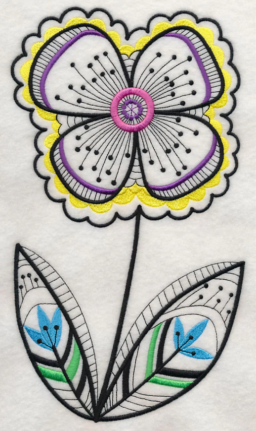 Floral Fashion (Blackwork) - Image 5