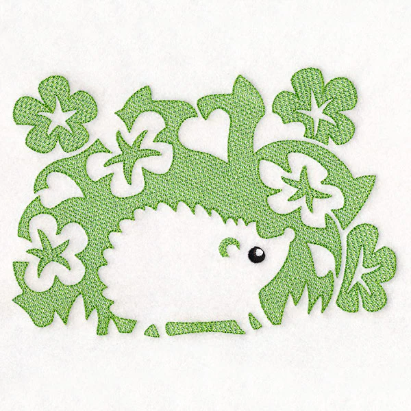Floral Hedgehog (Embossed) - Image 3