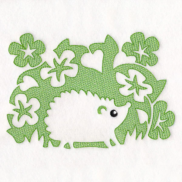 Floral Hedgehog (Embossed) - Image 5