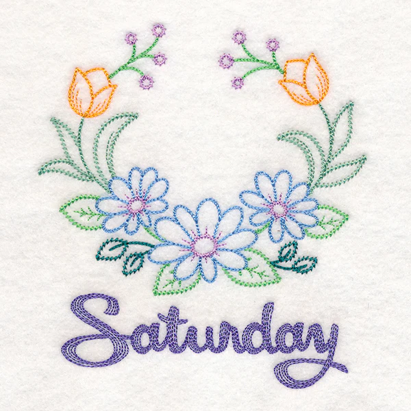 Floral Laurels - Saturday (Vintage) - Image 3