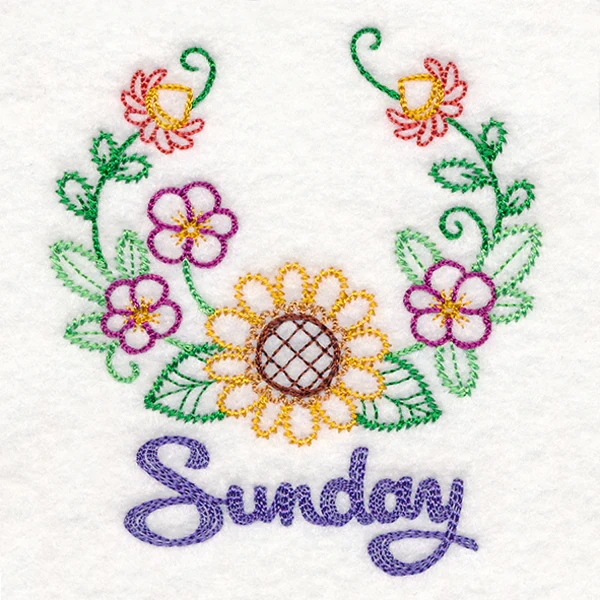 Floral Laurels - Sunday (Vintage) - Image 2