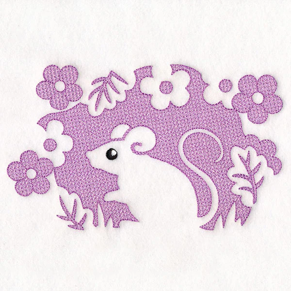 Floral Mouse (Embossed) - Image 5