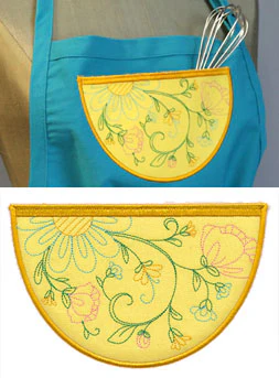 Floral Pocket (In-the-Hoop) - Image 2