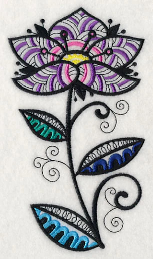 Floral Radiance (Blackwork) - Image 4