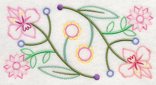 Floral Symphony Border (Vintage) - Image 2