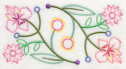 Floral Symphony Border (Vintage) - Image 3