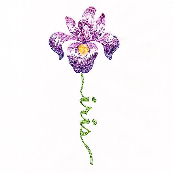 Flourishing Calligraphy - Iris - Image 3