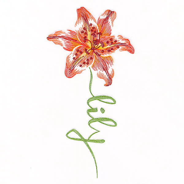 Flourishing Calligraphy - Lily - Image 2