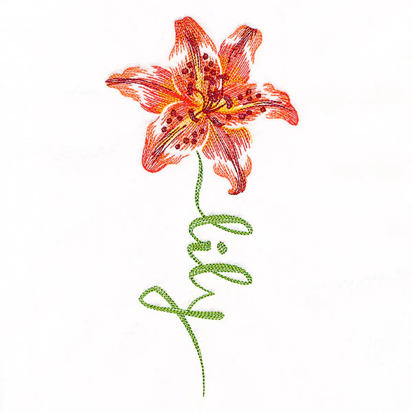 Flourishing Calligraphy - Lily - Image 3