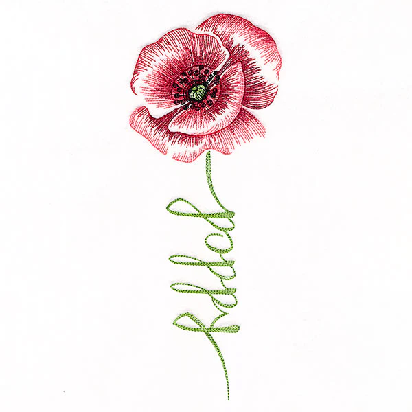 Flourishing Calligraphy - Poppy - Image 2