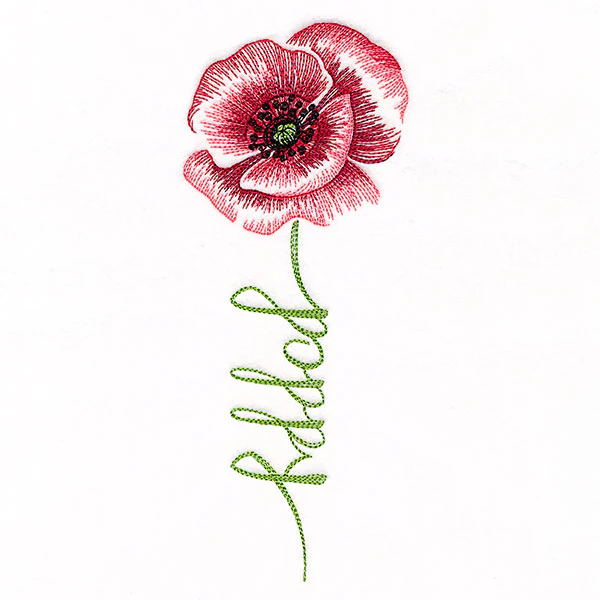 Flourishing Calligraphy - Poppy - Image 3
