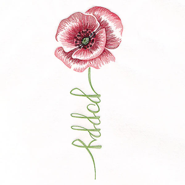 Flourishing Calligraphy - Poppy - Image 5