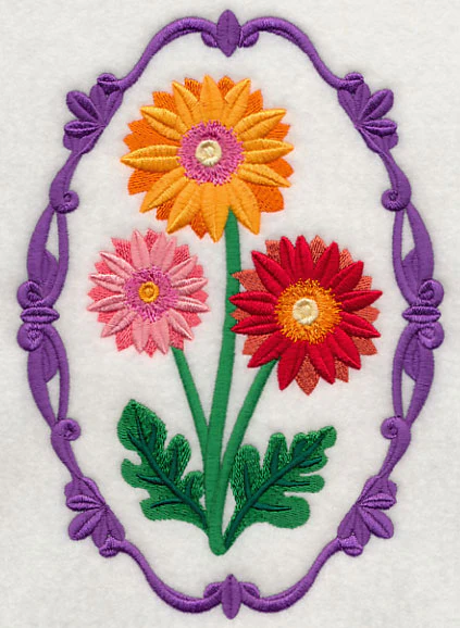 Flower Cameo - Gerbera Daisies - Image 2