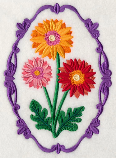 Flower Cameo - Gerbera Daisies - Image 3