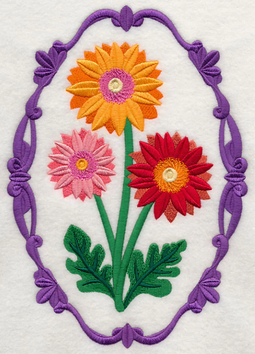 Flower Cameo - Gerbera Daisies - Image 5