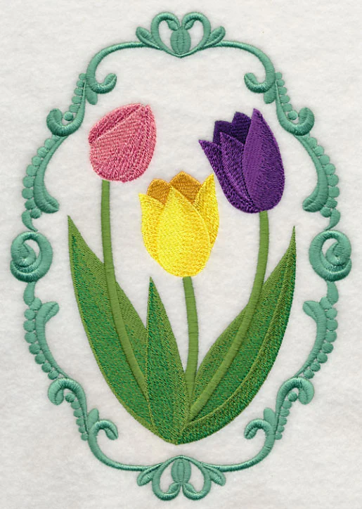 Flower Cameo - Tulips
