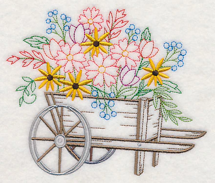 Flower Cart with Black-Eyed Susans - Image 3