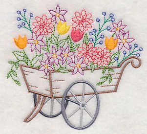 Flower Cart with Tulips - Image 2