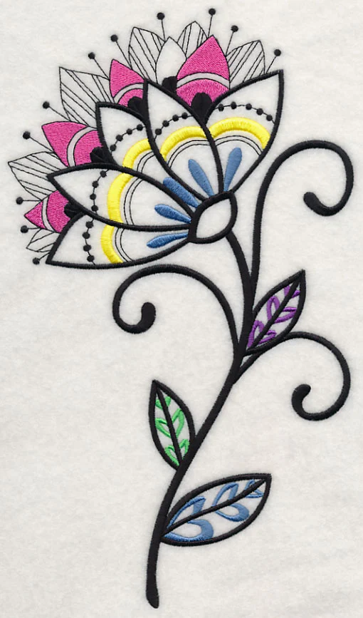 Flower Dazzle (Blackwork)