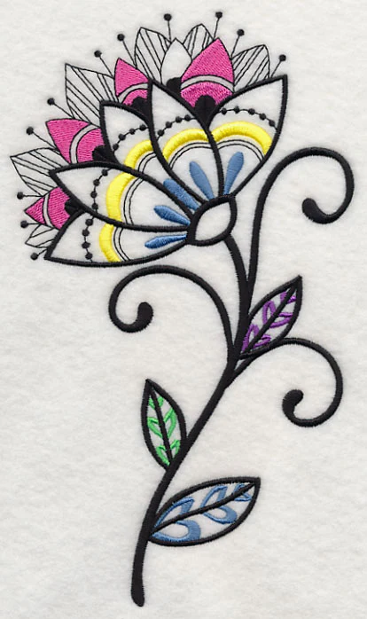 Flower Dazzle (Blackwork) - Image 2