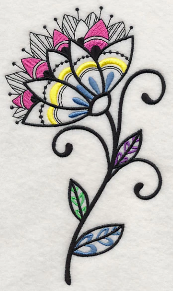 Flower Dazzle (Blackwork) - Image 3