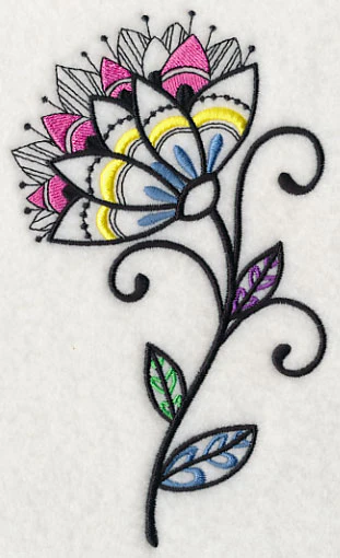 Flower Dazzle (Blackwork) - Image 4