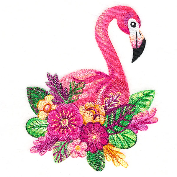 Flower Flamingo in Watercolor - Image 3