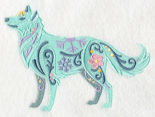 Flower Power Arctic Wolf - Image 2