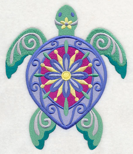 Flower Power Sea Turtle