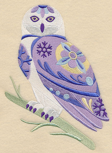 Flower Power Snowy Owl