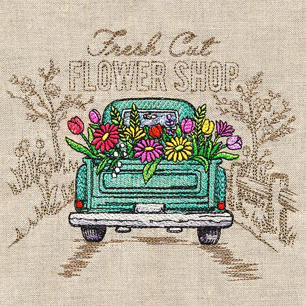 Flower Shop Retro Truck Medley - Image 5