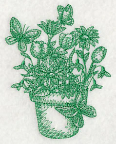 Flowers and Butterflies (Toile) - Image 4