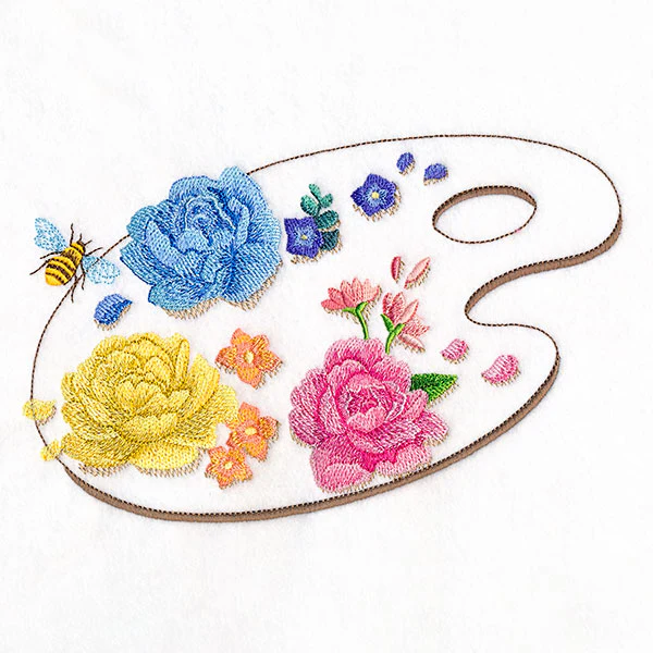 Flowers & Bees Painter's Palette - Image 3