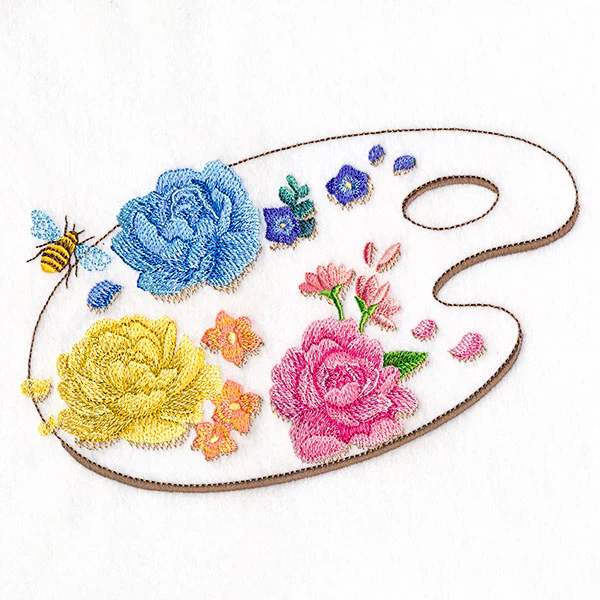 Flowers & Bees Painter's Palette - Image 5