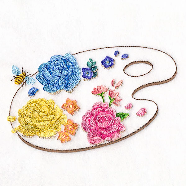 Flowers & Bees Painter's Palette - Image 7