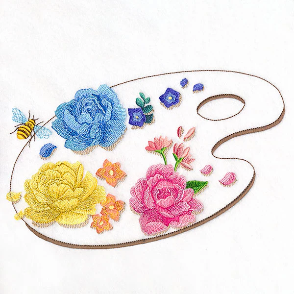 Flowers & Bees Painter's Palette - Image 9