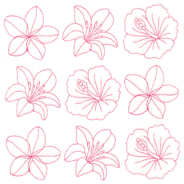 Flowers in Paradise Quilting (Double Run) - Image 10