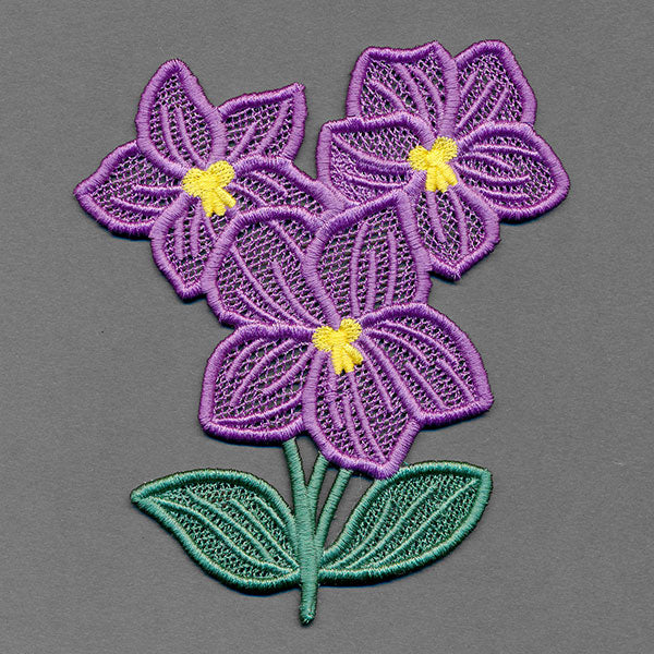 Flowers of the Year - February Violet (Lace) - Image 2