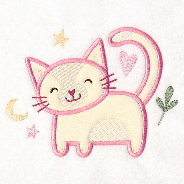 Fluffy Animal Friends - Cat (Applique) - Image 7